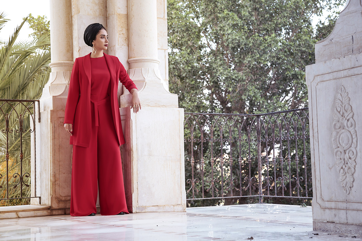 redlong dress