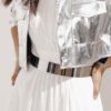 Round metallic belt